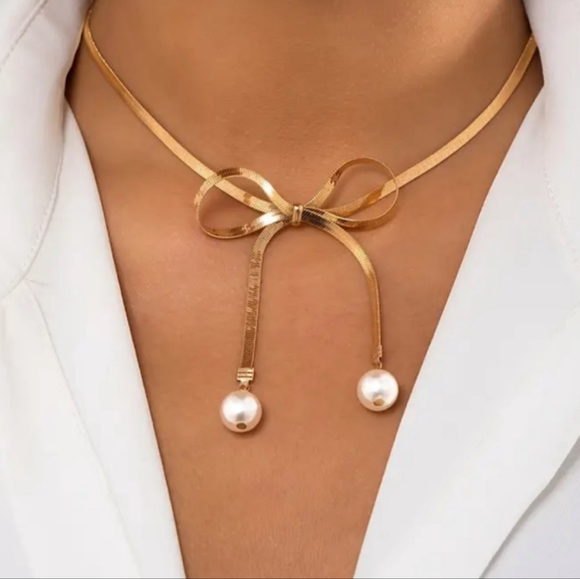 Jewelry - Elegant Herringbone Copper Necklace